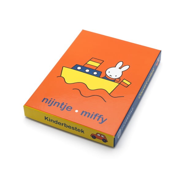 Vaikiški stalo įrankiai sidabrinės spalvos iš nerūdijančio plieno 4 vnt. Miffy – Zilverstad-image-4