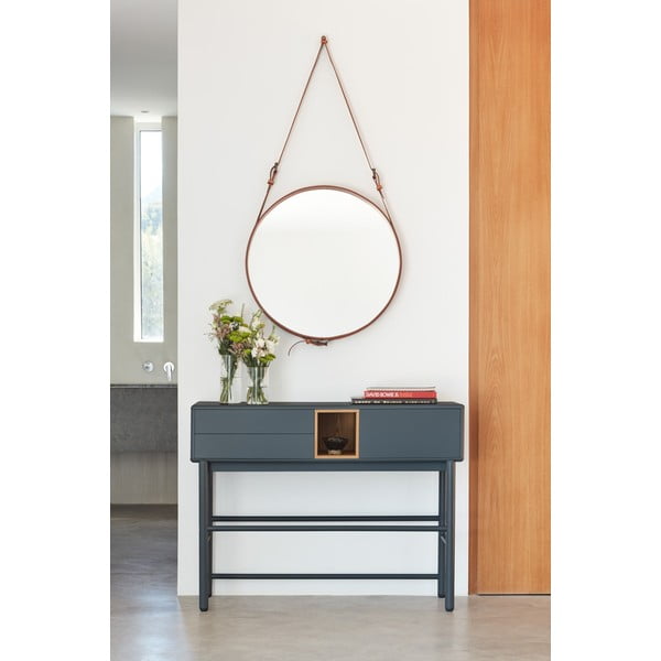 Tamsiai pilkas konsolinis staliukas 35x120 cm Corvo - Teulat-image-1