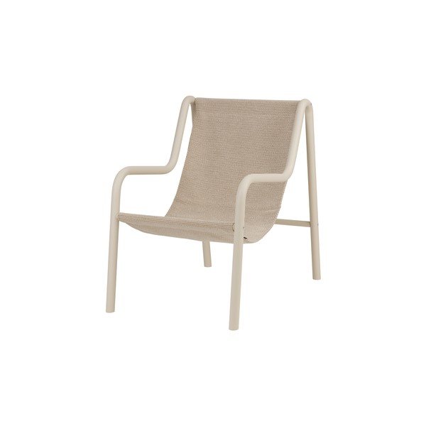 Smėlio spalvos metalinis sodo krėslas Nokk – noo.ma