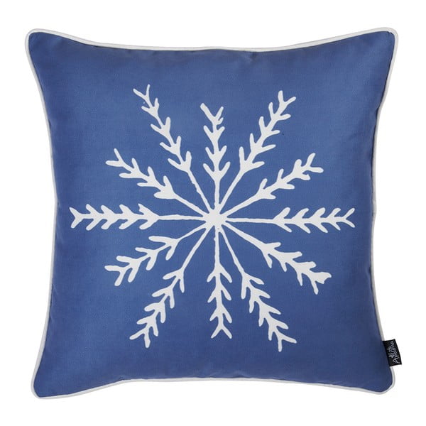 Mėlynas užvalkalas su kalėdiniu motyvu Mike & Co. NEW YORK Honey Snowflake, 45 x 45 cm