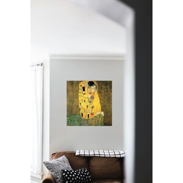 Gustav Klimt reprodukcija The Kiss, 50 x 50 cm-image-1