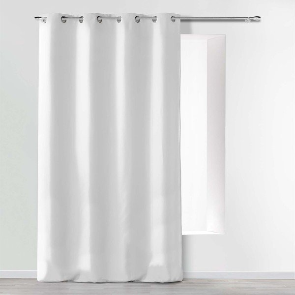Užuolaida iš mikropluošto baltos spalvos 140x280 cm Absolu – douceur d'intérieur