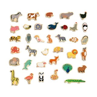 Vaikiški magnetukai Djeco Zoologijos sodo gyvūnai