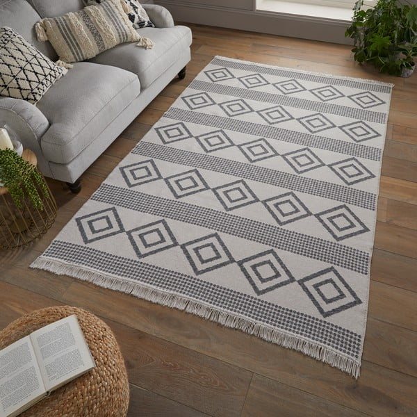 Pilkas kilimas 230x160 cm Deuce Teo - Flair Rugs-image-2