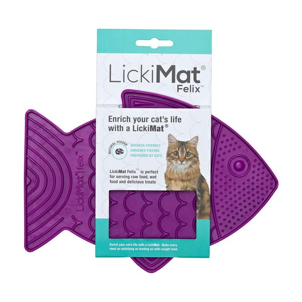 Kačių laižymo pagalvėlė Felix Purple - LickiMat