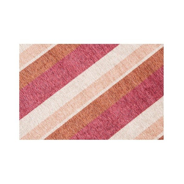 Raudona ir oranžinė kiliminė danga Floorita City Loft Stripes, 80 x 130 cm-image-3