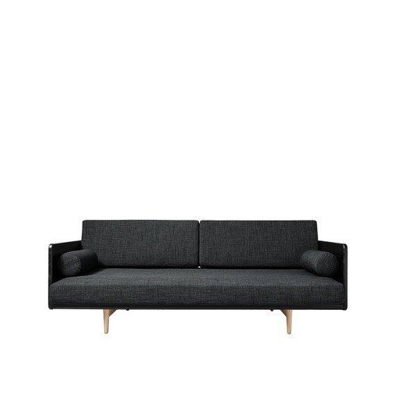 Kintama sofa "Karup Deva" juoda/žalio ąžuolo/tamsiai pilka-image-3