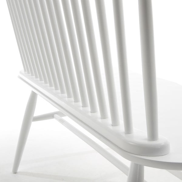 Baltos spalvos kaučiukmedžio suoliukas Kave Home Slover, 120 x 53 cm-image-4