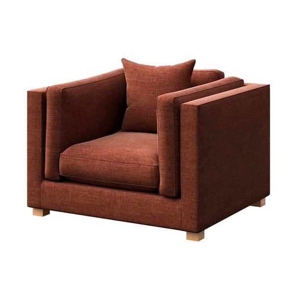 Krėslas raudonos plytų spalvos Pomo – Ame Yens-image-2