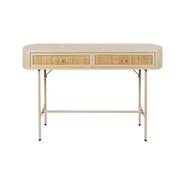 Konsolinis staliukas smėlio spalvos 40x120 cm Amaya – White Label