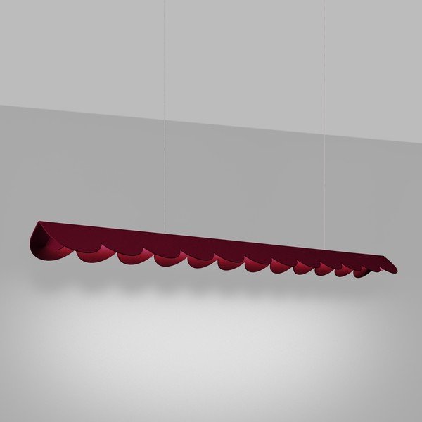 Bordo spalvos iš aliuminio kabantis šviestuvas LED BISCUIT – Thoro-image-1