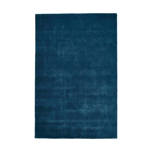 Mėlynas vilnos kilimas Think Rugs Kasbah, 120 x 170 cm