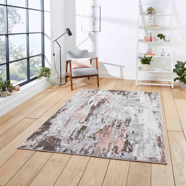 Kilimas rožinės spalvos/šviesiai pilkos spalvos 200x290 cm Apollo – Think Rugs-image-1