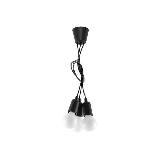 Juodas pakabinamas šviestuvas 15x15 cm Rene - Nice Lamps
