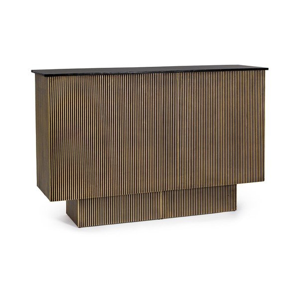 Iš mango medžio paviršiaus virtuvės sala 40x160 cm Virat – Bizzotto