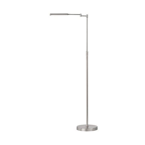 Pastatomas šviestuvas sidabrinės spalvos LED (aukštis 130 cm) su metaliniu gaubtu Nami – Fischer & Honsel