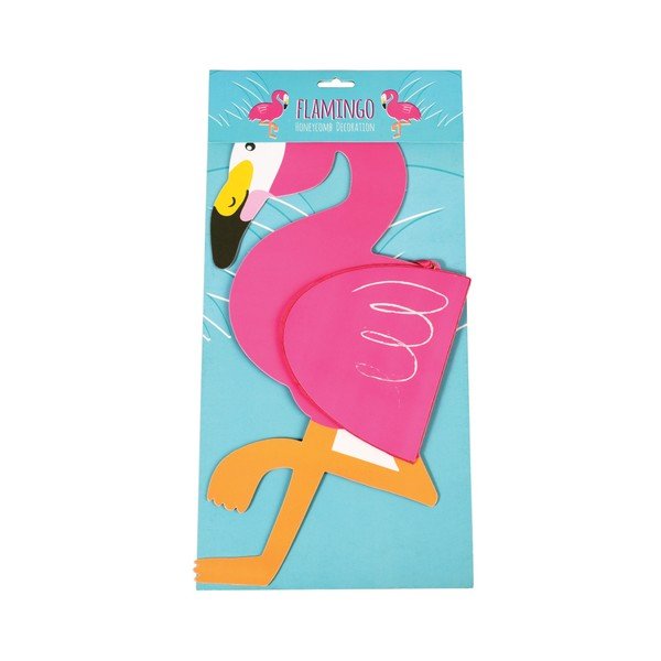 Pakabinama popierinė dekoracija Rex London Flamingo Honeycomb-image-2