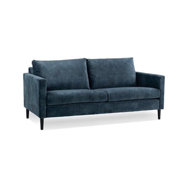 Tamsiai mėlyno aksomo sofa Scandic Adagio, 153 cm pločio-image-2