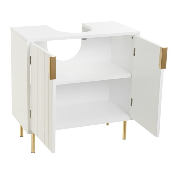 Spintelė po kriaukle baltos spalvos 60x60 cm – Casa Selección-image-2