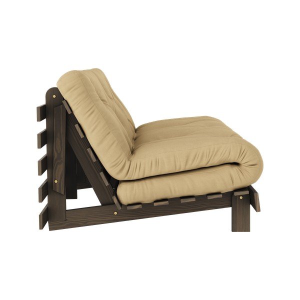 Sulankstoma sofa garstyčių spalvos/smėlio spalvos 160 cm Roots – Karup Design-image-4