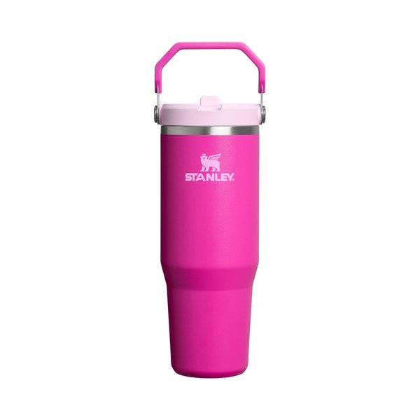 Rožinės spalvos iš nerūdijančio plieno termosas 890 ml The IceFlow™ Flip Straw 2.0 Cherry Blossom – Stanley