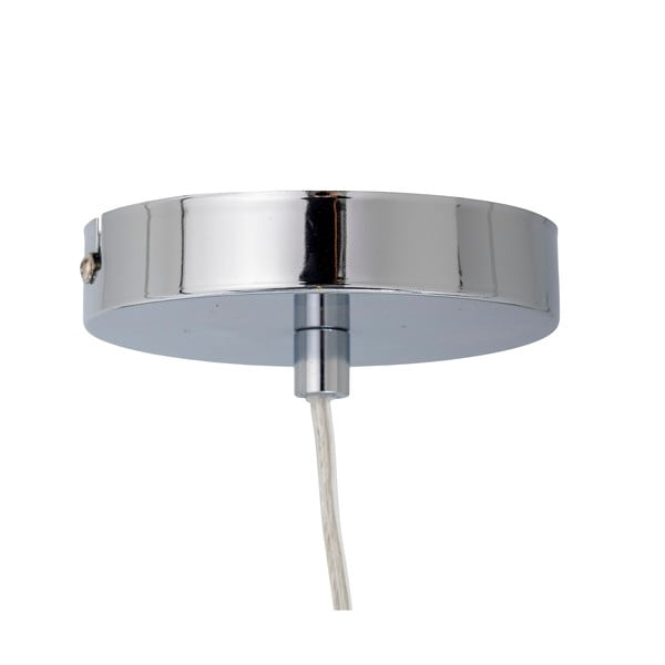 Sidabrinės spalvos kabantis šviestuvas ø 20 cm su stiklo gaubtu Baele – Bloomingville-image-2