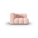 Modulinė sofa rožinės spalvos (su kairiuoju kampu) Lupine – Micadoni Home