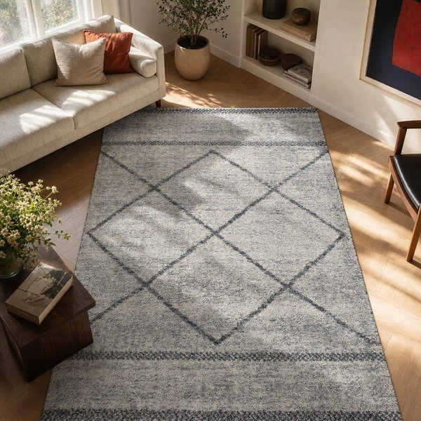 Pilkas kilimas Universal Kasbah Gris, 80 x 150 cm-image-4