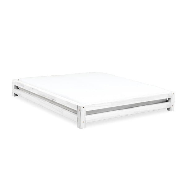 Dvigulė lova iš baltos eglės "Benlemi JAPA", 200 x 190 cm