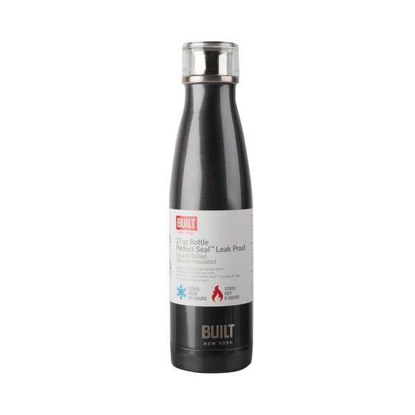 Juodas nerūdijančio plieno termo butelis "Creative Tops Built", 483 ml-image-1