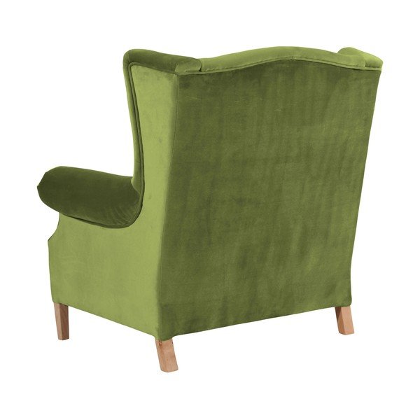 Žalias aksomo krėslas Max Winzer Harvey Velvet-image-3