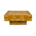 Natūralios spalvos kavos staliukas iš riešutmedžio 90x90 cm Quinn – Dutchbone