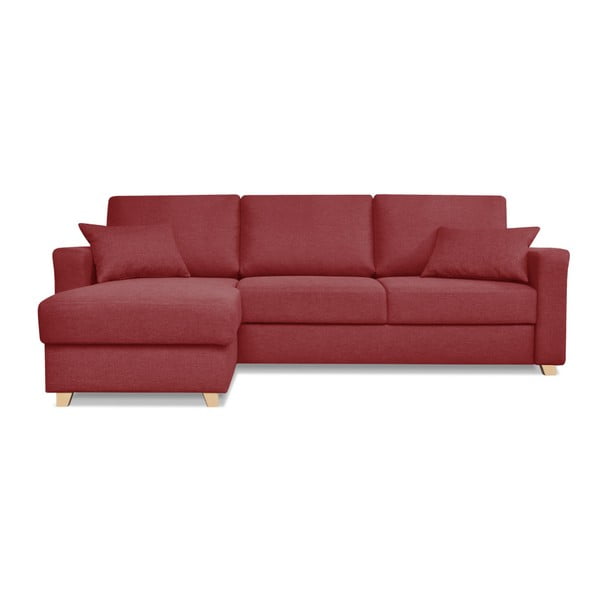 Raudona sofa lova Kosmopolitinis dizainas Nice