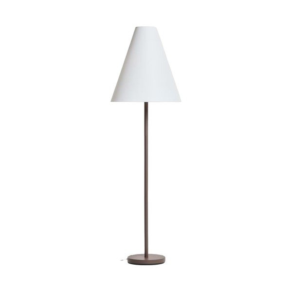 Rudos spalvos pastatomas šviestuvas (aukštis 153 cm) su tekstiliniu gaubtu Navat – Kave Home