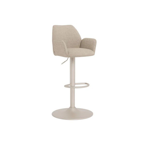 Smėlio spalvos iš audinio baro taburetė (sėdynės aukštis 64 cm) Glenda – Actona