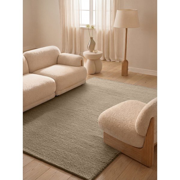 Rankų darbo natūralios spalvos iš vilnos kilimas 160x230 cm Richmond Diana – Ted Baker-image-1