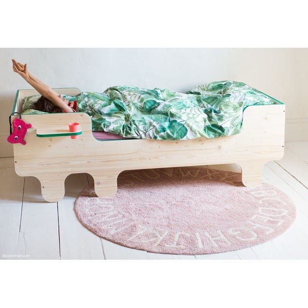 Skalbiamas/rankų darbo iš medvilnės vaikiškas kilimas šviesiai rožinės spalvos ø150 cm ABC Vintage Nude – Lorena Canals-image-4