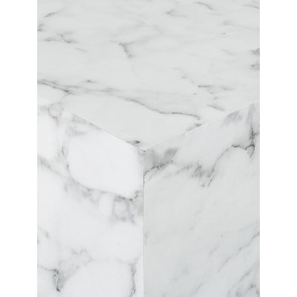 Marmuru dekoruotas šoninis staliukas Westwing Collection Lesley-image-1