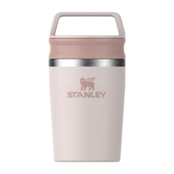 Šviesiai rožinės spalvos iš nerūdijančio plieno termo puodelis 230 ml Café-To-Go Travel Mug Rose Quartz – Stanley