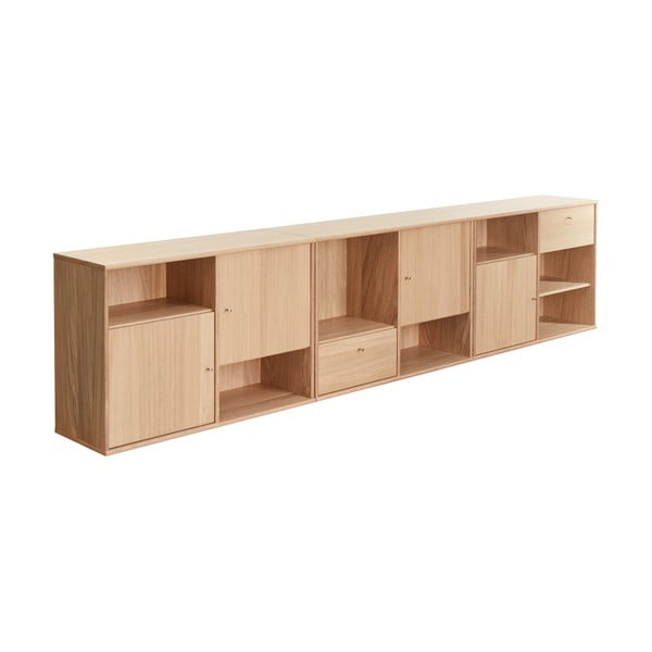 Ąžuolinė žema komoda 267x61 cm Mistral - Hammel Furniture-image-3