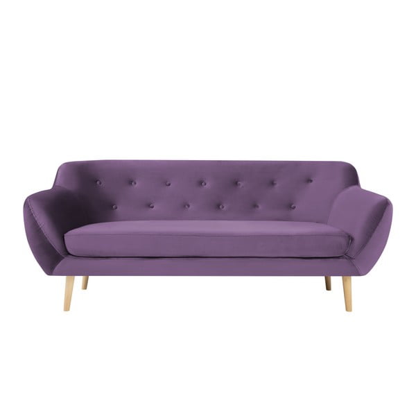Violetinė trijų vietų sofa Mazzini Sofas Amelie