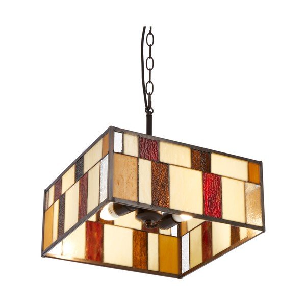 Iš metalo kabantis šviestuvas su stiklo gaubtu Waldorf – Premier Housewares-image-3