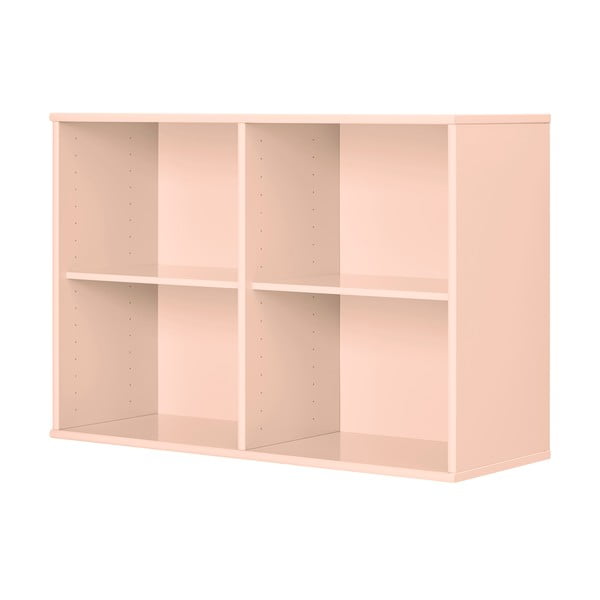 Šviesiai rožinės spalvos pakabinama knygų spinta  89x61x32,5 cm Mistral – Hammel Furniture-image-1