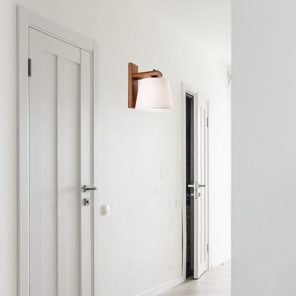 Sieninė lempa tamsiai rudos spalvos ø 20 cm Aida – LAMKUR-image-2