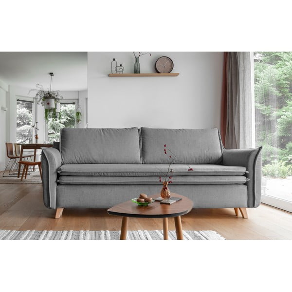 Sulankstoma sofa pilkos spalvos 225 cm Charming Charlie – Miuform-image-1