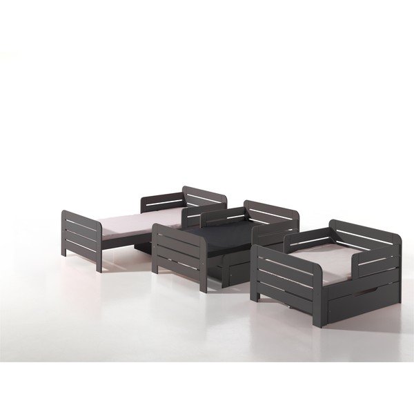 Rudos spalvos laikymo sistema po lova "Jumper Vipack", plotis 130 cm-image-1