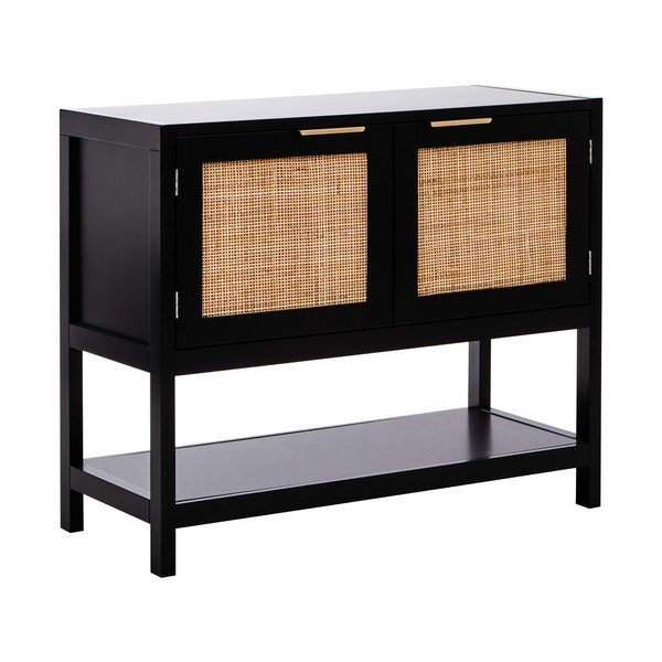 Juodos spalvos šoninė spintelė 85x73x38 cm Sherman – Premier Housewares