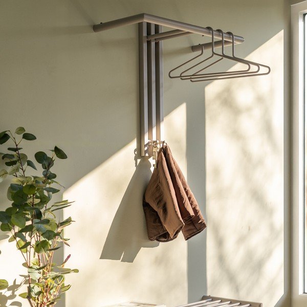 Taupe spalvos iš plieno sieninė lentyna 65 cm Senza – Spinder Design-image-1
