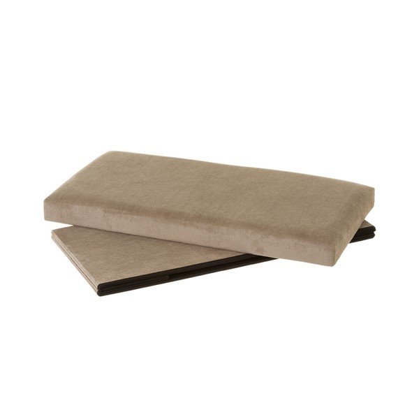 Pufas smėlio spalvos iš velveto Velvet – Casa Selección-image-2