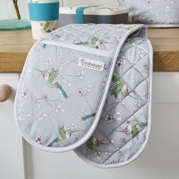 Rankšluostėlių, prijuostės ir puodų laikiklio rinkinys 5 vnt. Hummingbirds – Cooksmart ®-image-3